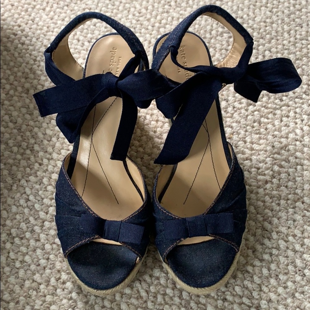 Kate Spade wedge espadrilles